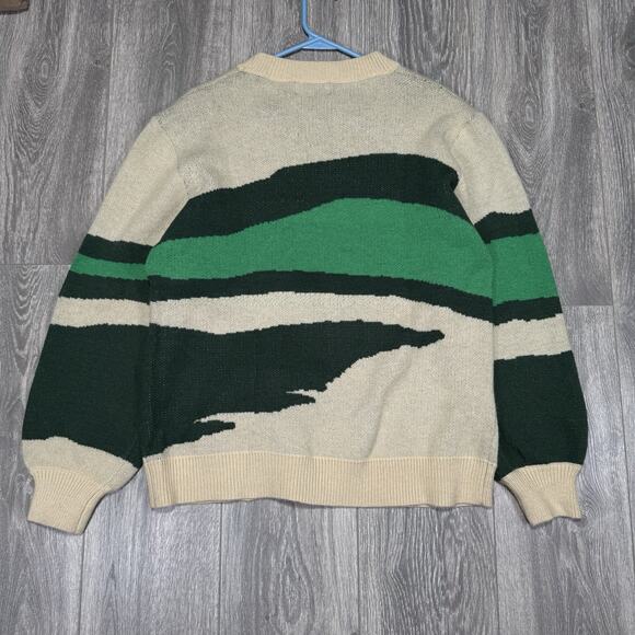 Cider Pullover Sweater Floral Mushroom Print Colorful Fairycore Grandma Size L - Picture 2 of 7